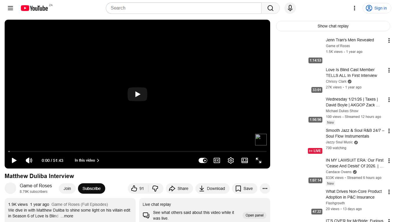 Matthew Duliba Interview - YouTube